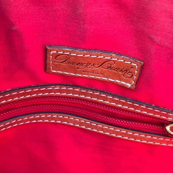 Dooney & Bourke Denison Domed Croco Embossed Gray Satchel Handbag - Picture 2 of 16